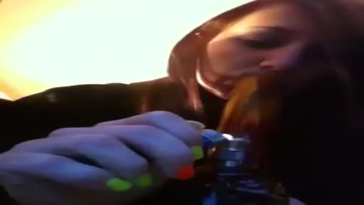 Thumbnail for video titled Check out this sexy stoner chick